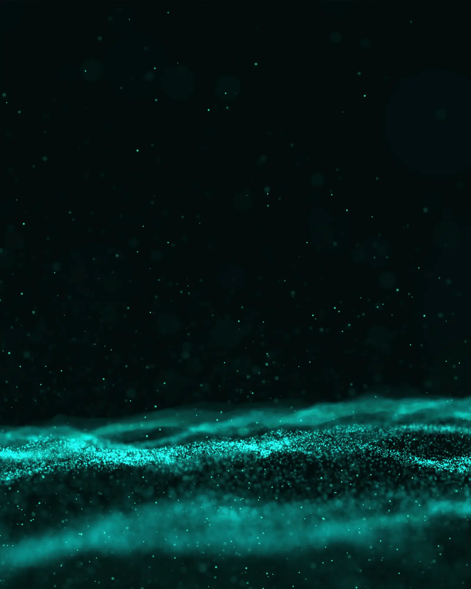Teal abstract conference artwork